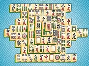 OK Mahjong 4 free online puzzle game board showing stacks of Chinese mahjong tiles ready for matching pairs to be removed