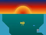 The Dive! free game screenshot - exploring deep ocean in a submarine for treasure
