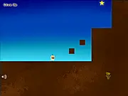 Play Get Star free online puzzle platformer game, showing the character aiming to collect a star.