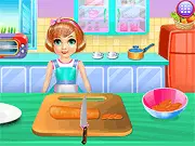 Kiara's Breakfast Time cooking game screenshot with ingredients and a finished dish