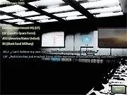 Screenshot from SINGULAR MATTER showing the protagonist standing in a dark, empty corridor inside the Alternative Energy Research Institute, hinting at the sci-fi mystery game.