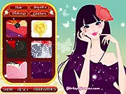 Wind Princess Makeup dress-up game image, girl with beautiful weatherproof makeup and accessories