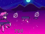 Meteor Runner game screenshot – character dodging falling debris and meteors