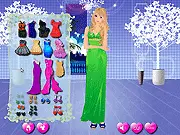 Screenshot of the Gentle Spring Dress Up free online game showing a model in a light, floral spring outfit