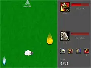 Alliance Warrior defending with a shield against fireballs, WoW Warrior Alliance Shield Defense free online game