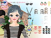Play Très Bien Dress Up free online game, featuring a stylish girl model ready for a makeover.