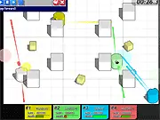 Play comBOTS free strategy game online. Turn-based combat with futuristic battle robots. Defeat enemy bots on PlayArcadeHub.