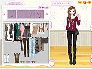 Aka Bohemian free dress-up game featuring fashion items like lace, embroidery, and leather tassels