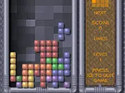 The classic Tetris Arcade game screen showing colorful Tetrimino blocks falling and lines being cleared