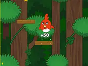 Super Spurt Chicken free online platformer game screenshot rescuing children from aliens