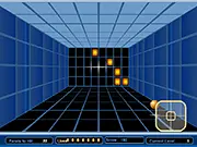 Screenshot of Wall Ball classic online game showing a simple paddle attempting to catch a small ball bouncing off a gray wall.