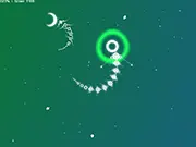 Ef: Eat Faster! free online game screenshot showing a small alien organism surrounded by other colorful evolving creatures