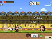 Puppet Football League Spain game screenshot featuring cartoon football players with large puppet heads