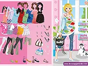 Pregnant Mom Fashion free online game screen showing an expectant mother being styled in chic maternity clothing