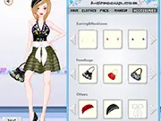 Dress to Impress online game featuring a model ready for a stylish fashion makeover and makeup application