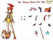 Screenshot of Ghost Trick Girls Dress Up online game showing two characters with styled hair and ghostly fashion outfits