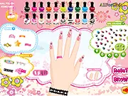 Amazing Hand Art free online nail decorating game, play virtual manicure salon game, polish and decorate nails on PlayArcadeHub