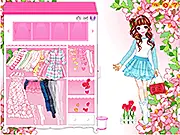 Footsteps of Spring free online dress up game pastoral lady candy colors