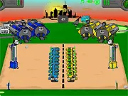 Perpetual Robot War online game, free mini RTS strategy game, Play SAMIAM AI fighting robots on PlayArcadeHub