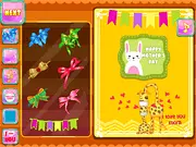 A beautifully decorated Mother's Day digital card featuring flowers, hearts, and a handwritten message from the free online card designer game
