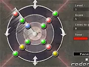 Radarix free online game screenshot, color matching puzzle with radar sweeper, playing Radarix on PlayArcadeHub