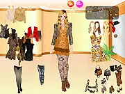 Leopard Skin Fashion free online dressup game featuring a model wearing a stylish leopard print outfit