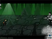Remnant Lost Legacy free online action shooter game showing a player character taking cover while shooting a large monster