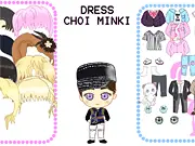 Anime style dress up game featuring the K-pop idol Choi Minki (Ren), available to play free online on PlayArcadeHub