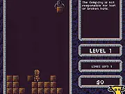 Stack Factory game screenshot showing a robot stacking colored boxes in a warehouse environment, play free online game at PlayArcadeHub