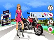Carina Race Dressup online game, free racing fashion, style the racer with boots and gear
