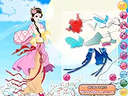 Play Chinese Princess Dress Up free online fashion game - styling exotic princess in silks and traditional gown