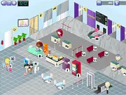 Frenzy Airport 2 online game screenshot showing an airport terminal with passengers waiting at check-in and service desks
