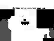 PX World Adventure online game, free black and white platformer, Pix character Bit and Spinner