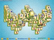 Blade Mahjong puzzle game screen showing a stack of white mahjong tiles for matching