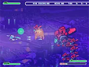 HC-Unit online game screen showing an action hero shooting enemies in a futuristic or military environment