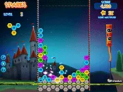 Sparks Fusion gameplay screenshot showing multiple colorful sparks on a grid, with a spectacular match-3 explosion in progress.
