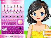 Elegant Spring Makeover free online game - apply soft makeup and choose cute, elegant clothes for a beautiful springtime look