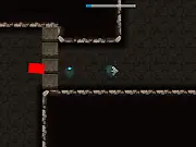 Beneath Robot Digger online game screenshot, pixel-art robot digging underground to find a large diamond