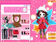 Play New Year New Clothes free online dress-up game on PlayArcadeHub, selecting a stylish outfit for a New Year's Eve party.
