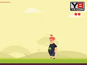 Shoot The Apple online archery game, aiming bow and arrow at an apple on a person's head, play free precision game