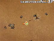 Play Denis Action Shooter game online free, shooting weird creatures and moving through 10 levels in an empty land.