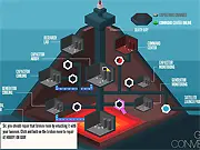 Geneva Convection free online strategy game, featuring minimalist design and abstract global destruction mechanics