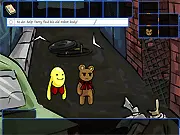 Screenshot of Xolga, Mr. Toko, and the 'almost human' robot Terry from Xolga and Mr. Toko Again Episode 4.