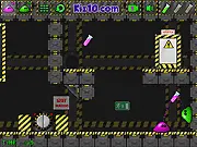 Jelly Drips game screenshot showing two colorful, blob-like jelly characters navigating a dangerous puzzle platformer level with lasers