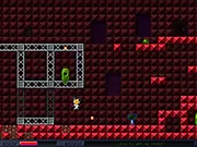 Catonaut: Martian Quest online game screenshot – Cat astronaut jumping over hazards on the surface of Mars