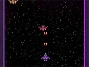 Star Rush 2 online game screenshot – hero ship battling alien enemies in a 2D space shooter