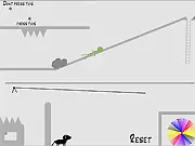 Alfa stickman puzzle game free online screenshot showing a stick figure facing deadly traps