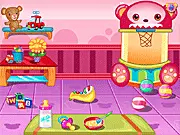 Crazy Nursery game screenshot, babies being bathed and fed, free online time management baby care game