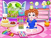 Playing the Brilliant Baby free online care and dress-up game