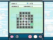 Play Pill Spider online free maze puzzle game, rotating the level using arrow keys to help the spider collect all the pills.